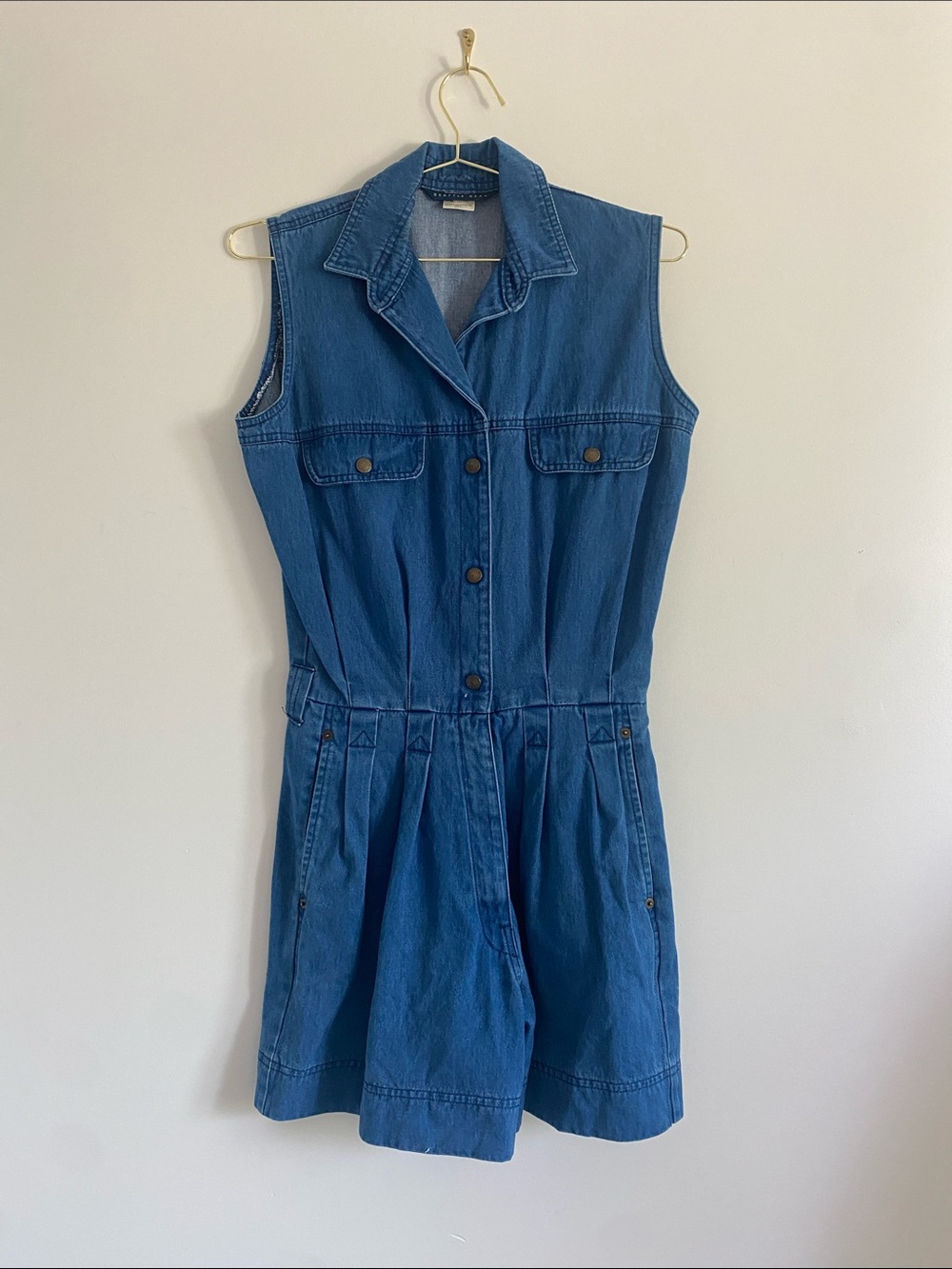 Seattle Gear • Made in USA Denim Romper • 100% Cotton • Rare Vintage - Picture 2 of 9